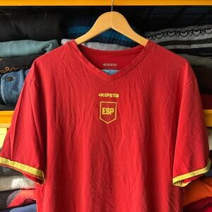 Red and yellow vintage kipsta